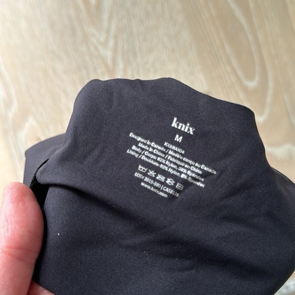 knix Pullover Unpadded Bra Black SzM - Picture 7 of 9